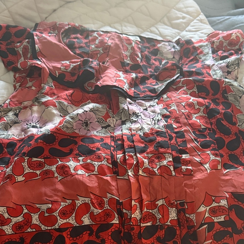 Odille Red and Black Artistic blouse